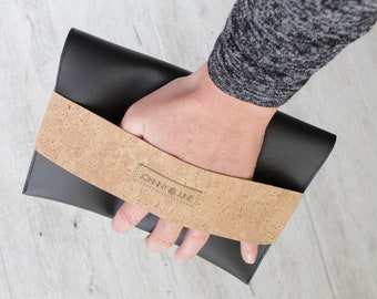 Clutch natur cork S.A.N.D. // black