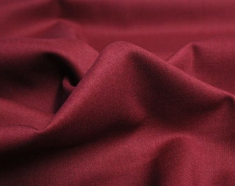 Cotton fabric dark red