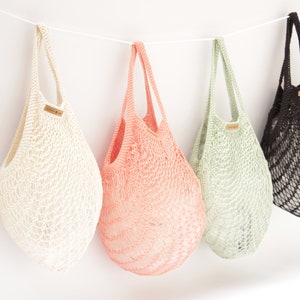 Shopping net net bag instructions with VIDEOS knitting bag knitting project bag knitting bag shopping bag image 8