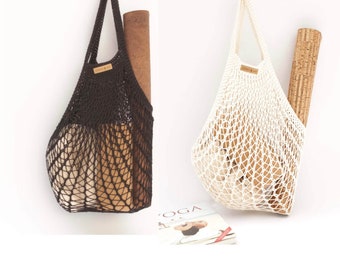 Shopping net net bag instructions *with VIDEOS knitting bag knitting project bag knitting bag shopping bag