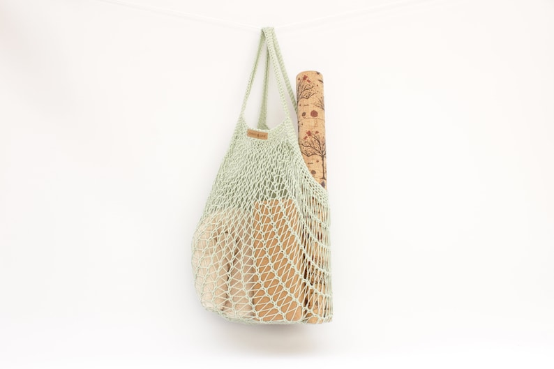 Shopping net net bag instructions with VIDEOS knitting bag knitting project bag knitting bag shopping bag image 6