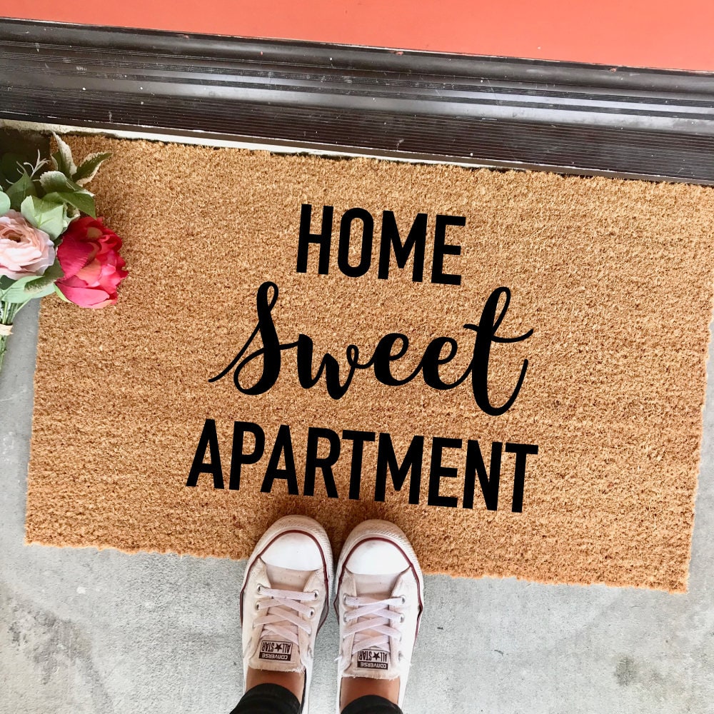 Home sweet apartment doormat 18x30 mat Etsy
