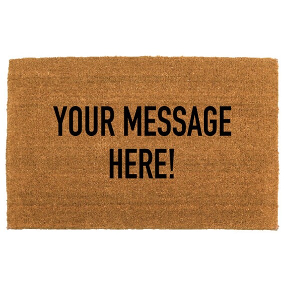 Custom Personalized Doormat 18x30 Welcome Mat Etsy