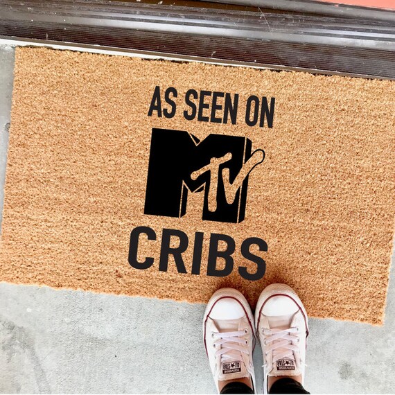 As seen on MTV cribs 18x30 custom doormat Etsy