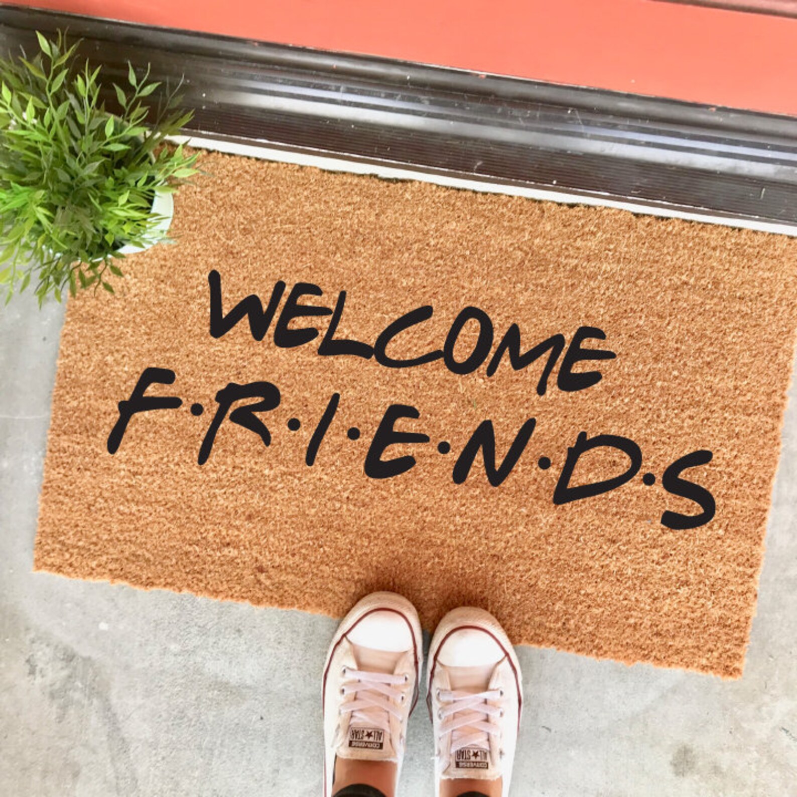friends 18x30 doormat mat friends Etsy