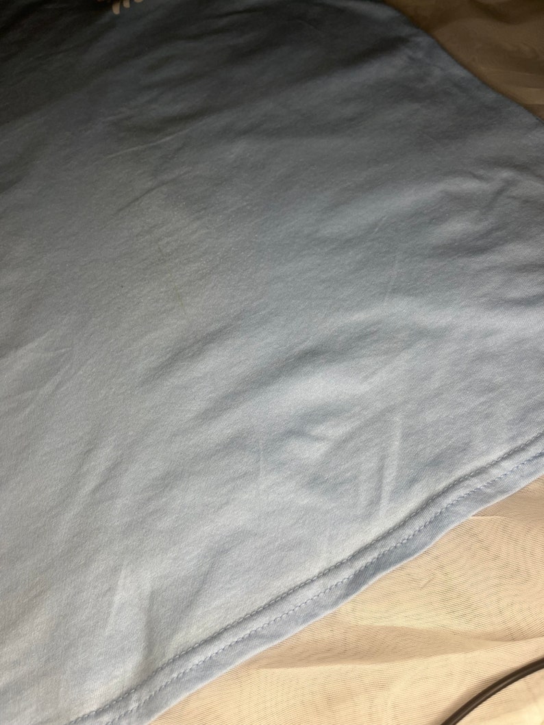 Ladies Slogan Tshirt, Funny Gift, Mum Clothing Baby Blue, Damaged Item