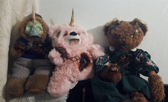 creepy cute teddy bear