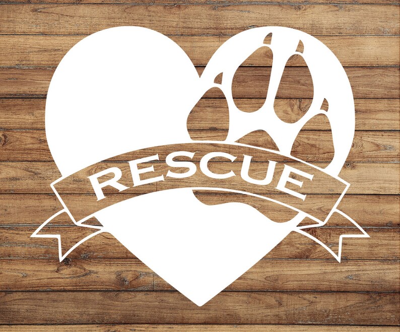 Love Your Rescue Dog Adoption Sticker Foster Decal Adopt Etsy