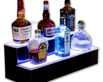 24" 2 niveles LED iluminado Home Bar Estante - Envío gratis!