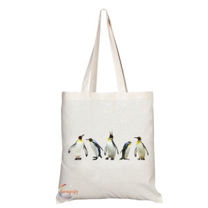 TB306 Schöne Pinguin Bild Neuheit Geschenk Geschenk gedruckt umweltfreundliche stilvolle lang behandelte Tote Schultertasche