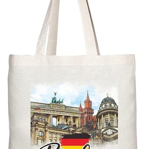 TB1540 Berlin Germany - B Neuheit Geschenk Geschenk Gedruckte umweltfreundliche stilvolle Tote Schultertasche mit langem Griff