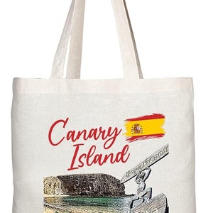 TB1543 Kanarische Insel Spanien - Eine Neuheit Geschenk Gedruckt Umweltfreundliche stilvolle langstielige Tote Schultertasche