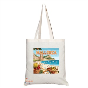 TB2010 Mallorca Souvenir Tote Bag – Stylish Canvas Bag for Island Lovers & Travelers