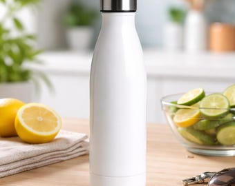 Botella térmica de acero inoxidable blanco de 500 ml con forma de botella de cola, a prueba de fugas, ideal para viajes.
