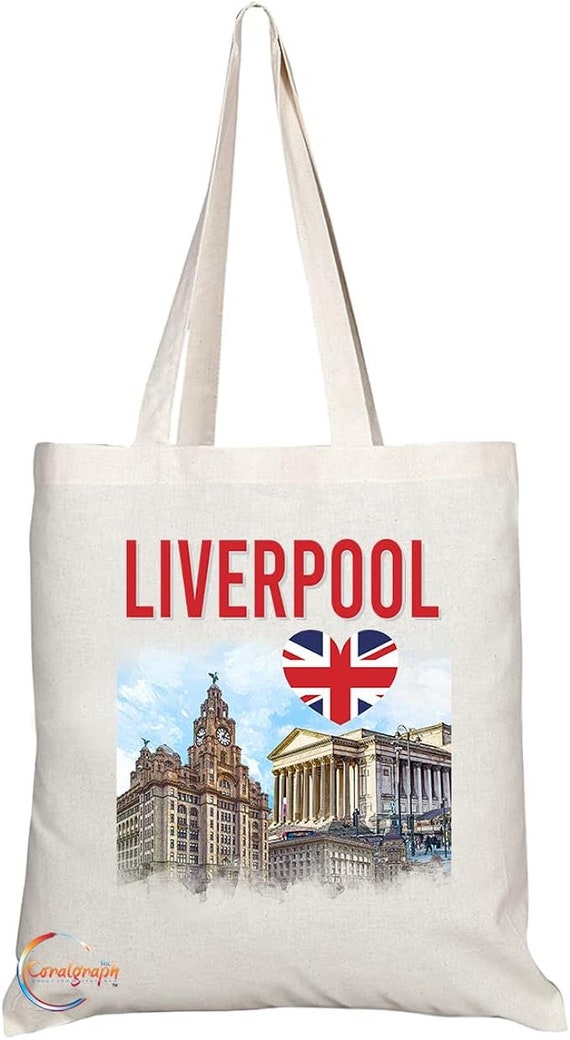 TB1526 Liverpool England Novelty Present Gift Printed Eco friendly Stylish Long Handled Tote Shoulder Bag Etsy Ireland