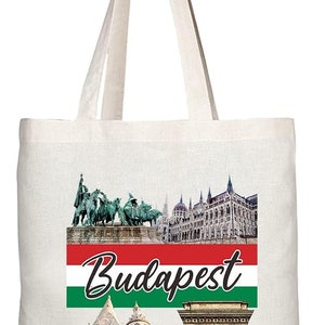 TB1549 Budapest Ungarn -Ein Neuheit Geschenk Gedruckt Umweltfreundlich Stilvolle Tote Schultertasche mit langem Griff