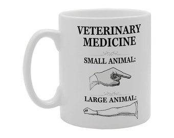 MG3212 Divertente regalo di novità di medicina veterinaria stampato tazza di ceramica da tè e caffè