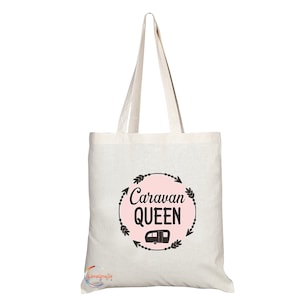TB1210 Caravan Queen Neuheit Geschenk Geschenk gedruckt umweltfreundliche stilvolle lang behandelte Tragetasche Schultertasche