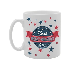 MG407 Father's Mug - Best Great Grandad Ever Novelty Gift Printed Tea Coffee Ceramic Mug