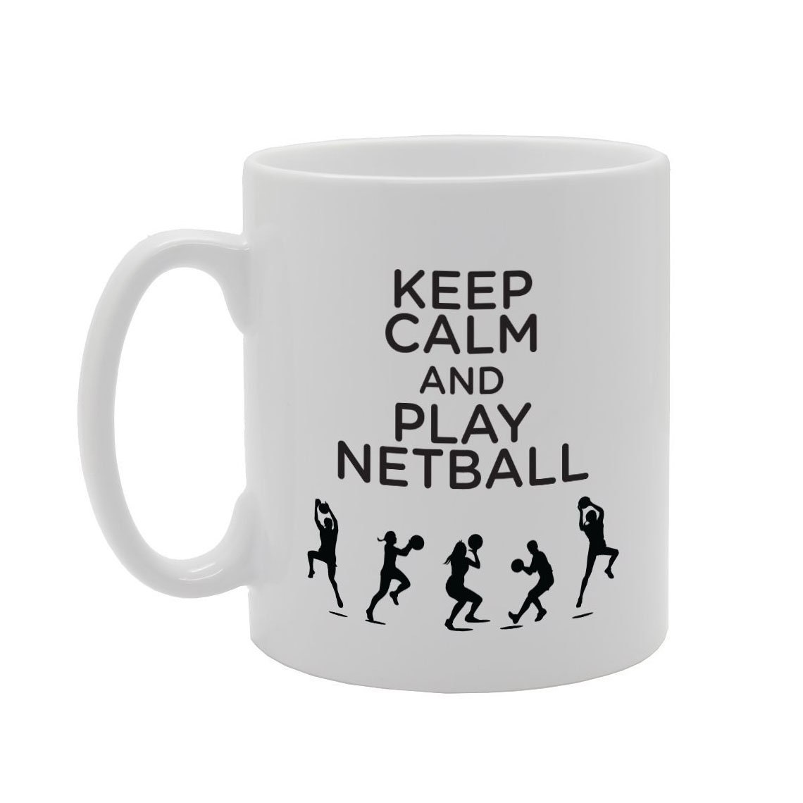 MG3441 Keep Calm and Play Netball Novelty Gift Printed Tea Etsy UK