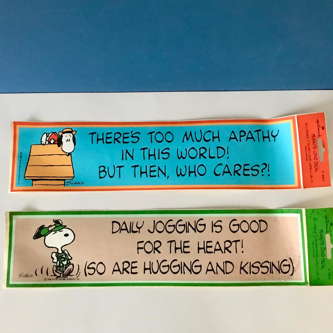 Vintage Snoopy Hallmark Decal Stickers. - Etsy