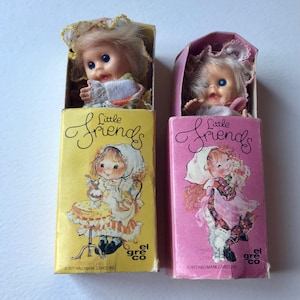 Vintage El Greco little friends baby William miniature beanie dolls.