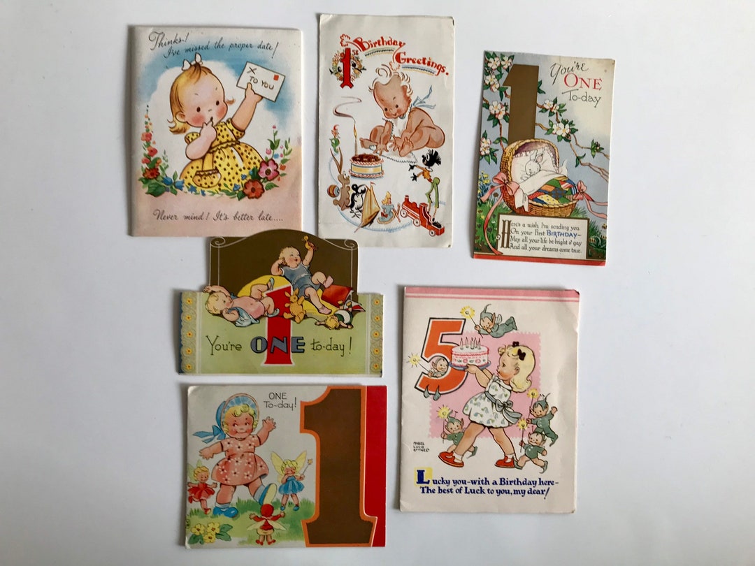 Vintage Mabel Lucie Attwell Cards. - Etsy