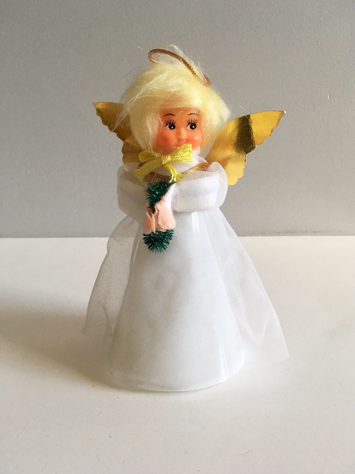 Vintage kitsch Christmas tree fairy. image 1