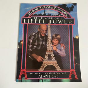 Vintage cardboard Eiffel Tower model book by Alan Rose as new.