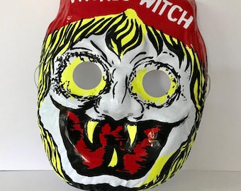 Vintage mask wicked witch.