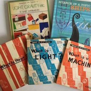 Vintage school science books