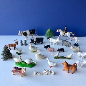 Vintage Britains toy farm animals.