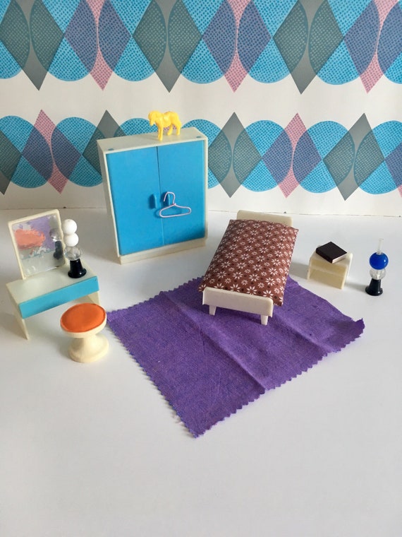 vintage plastic dollhouse furniture