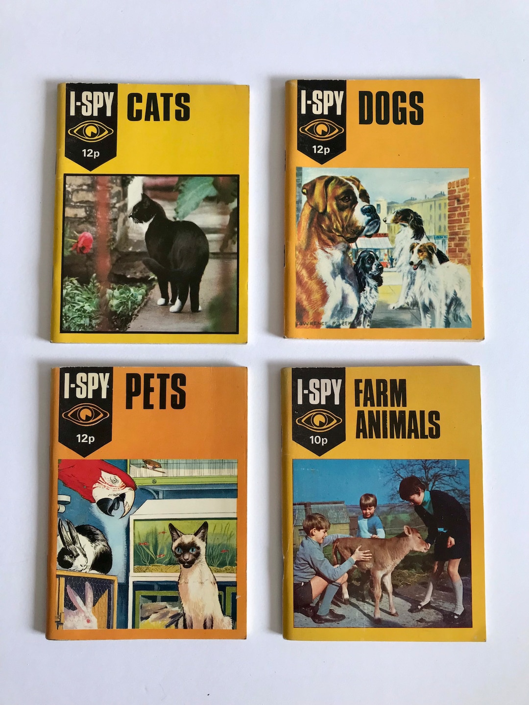 Vintage I Spy Books Cats Dogs Pets and Farm Animals. Etsy