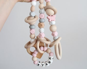 Brinquedos de ginástica para bebês personalizados / Ginásio de madeira para bebês / Decoração elegante para berçário