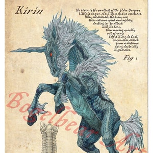 Plate 10: Kirin, Bestairum Vocabulum, or, a Cryptozoological Compendium