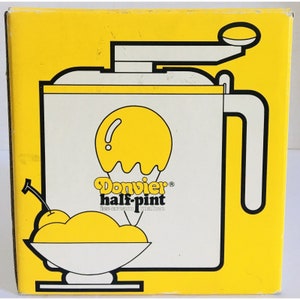 Small Vintage Plastic Crank Ice Cream Maker Donvier Half Pint by Nikkal Japan Etsy