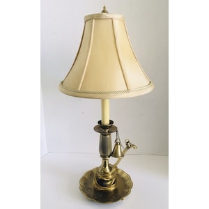 RARE Vintage Frederick Cooper Brass Candlestick Lamp With