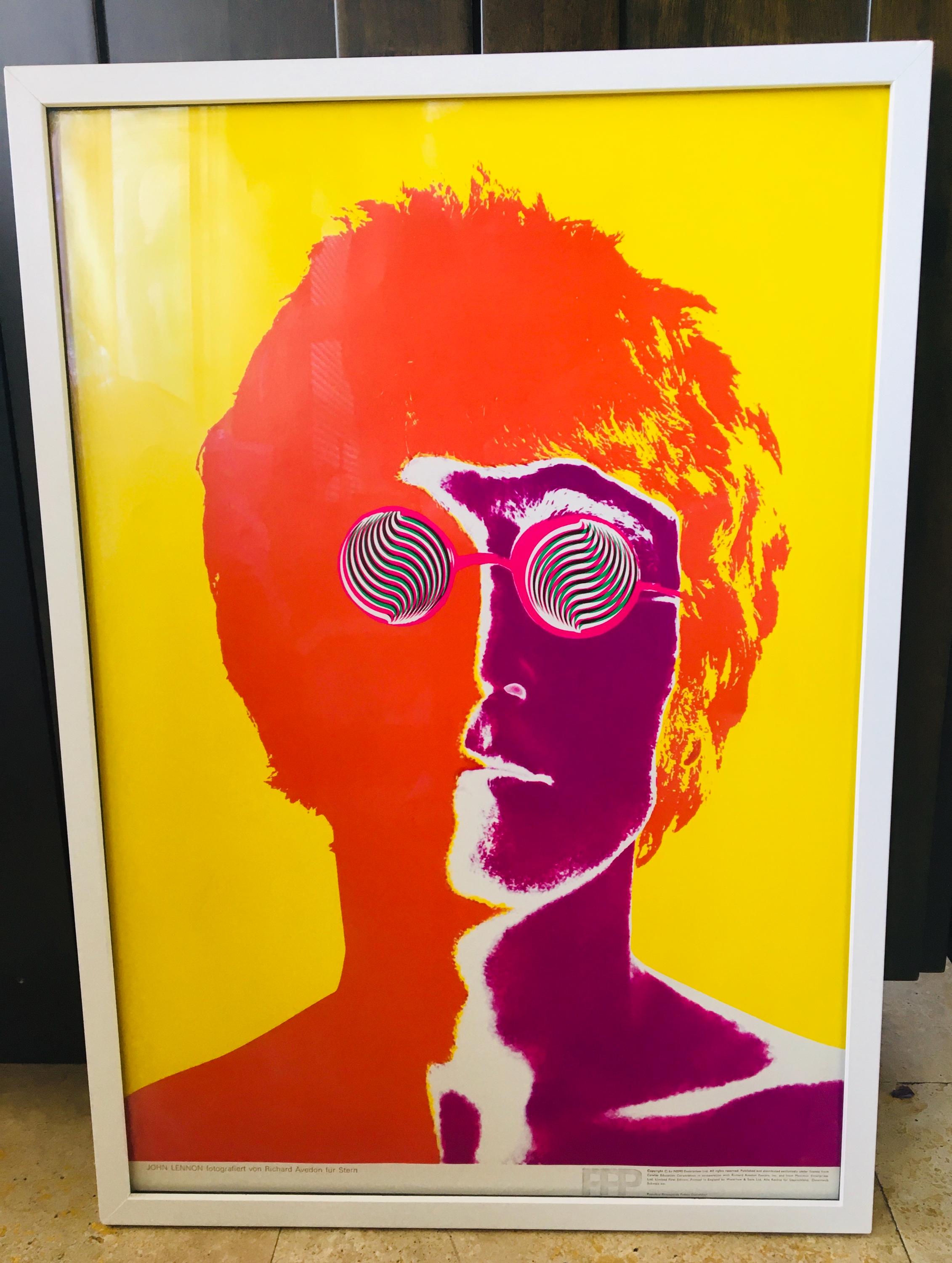 John Lennon by Richard Avedon Ltd 1st Edition 1967 Poster for