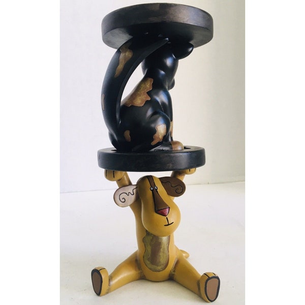 Michelle Allen Muttsy and Rover Stacking Dog Candle Holder