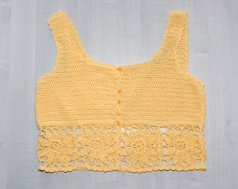 Débardeur femme au crochet