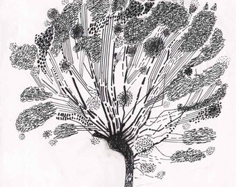 black ink drawings etsy