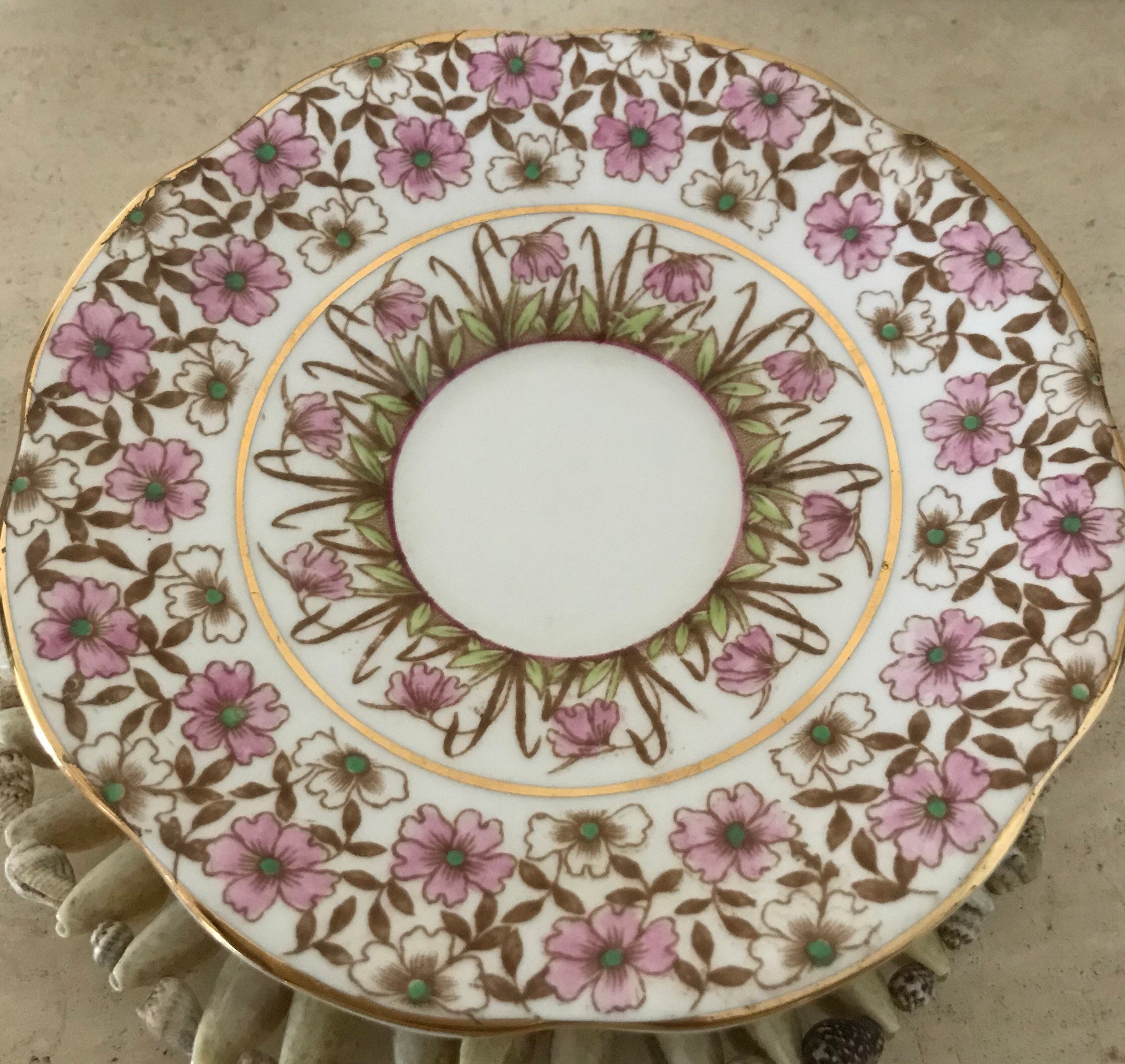 Rosina Queens fine bone china tea cup and saucer pattern Etsy