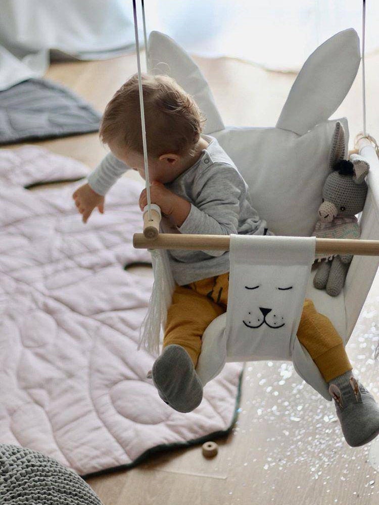 Baby Swing Bunny Baby Swing Kids Swing Childrens Swing Etsy