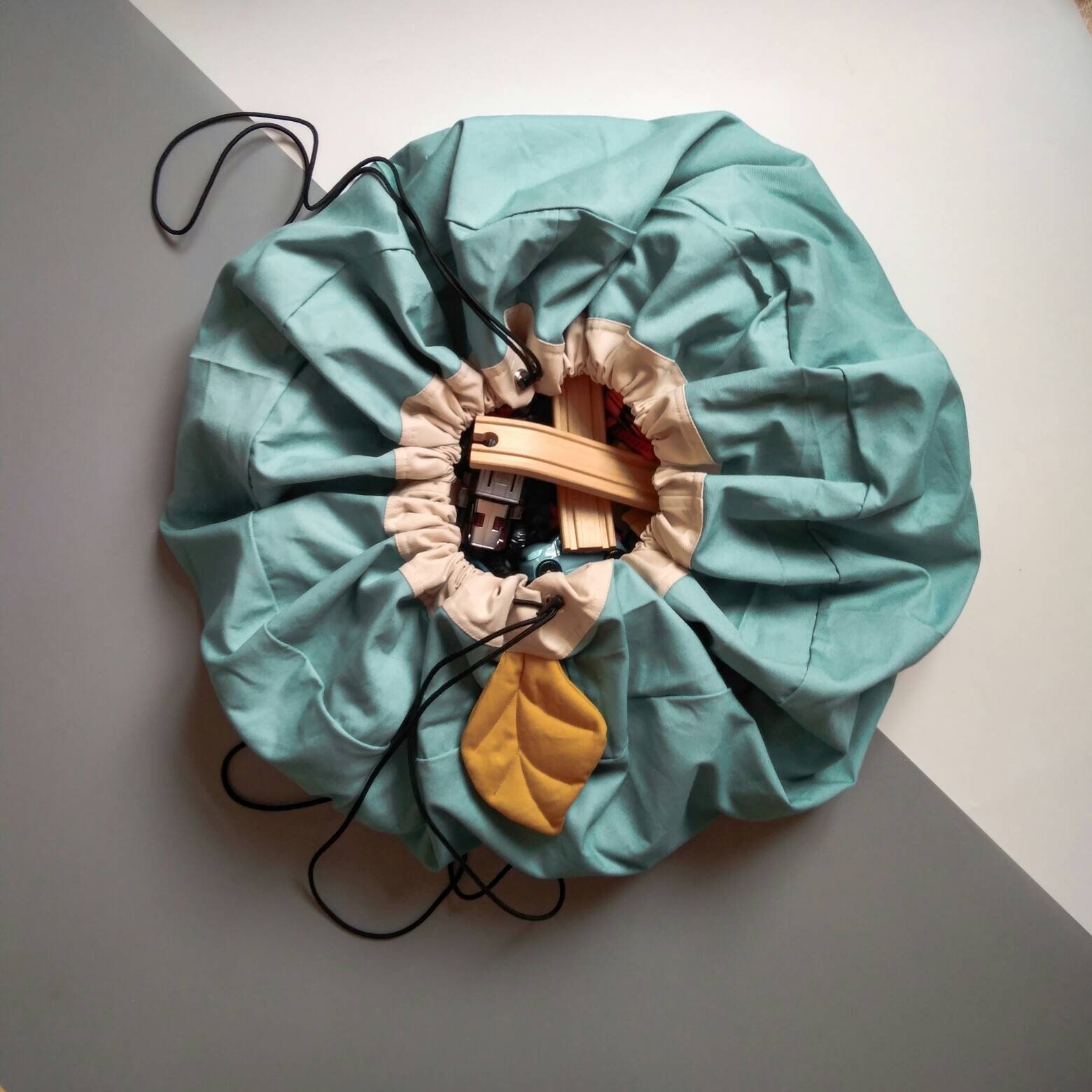 drawstring play mat bag