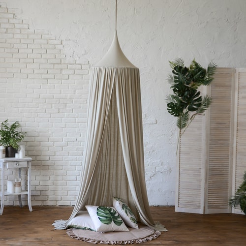 Beige Canopy for Nursery Crib Canopy Сanopy Tent Bed Etsy