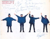 The Beatles Rare Signed HELP Repro Replica Cover LP Album Lennon McCartney 1965