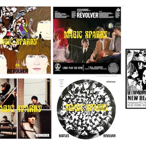 Beatles Ultra Rare Revolver Memorabilia set Alternate COLOR COLOUR Revolver cover plus rare inserts and mini poster 1966 LP Album