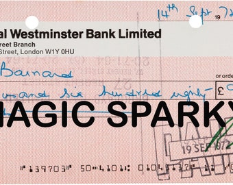The Beatles Ringo Starr Signed Check Cheque  (1972) New Print