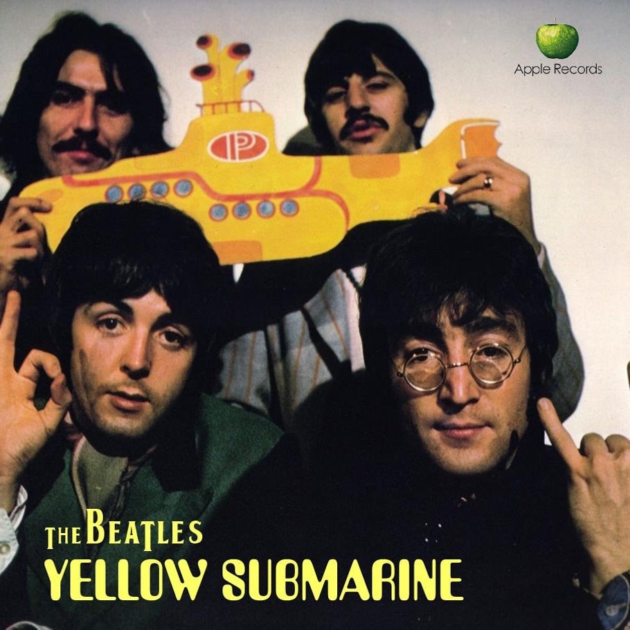 Beatles Rare Fantasy Yellow Submarine Cover LP Vinyl Album Lennon Mccartney Harrison Starr 1968